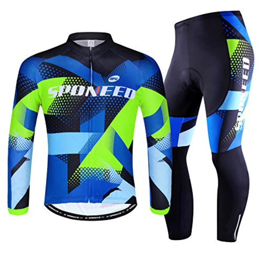 Mountain Biking Pads - sponeed Cycling Clothes for Men Long