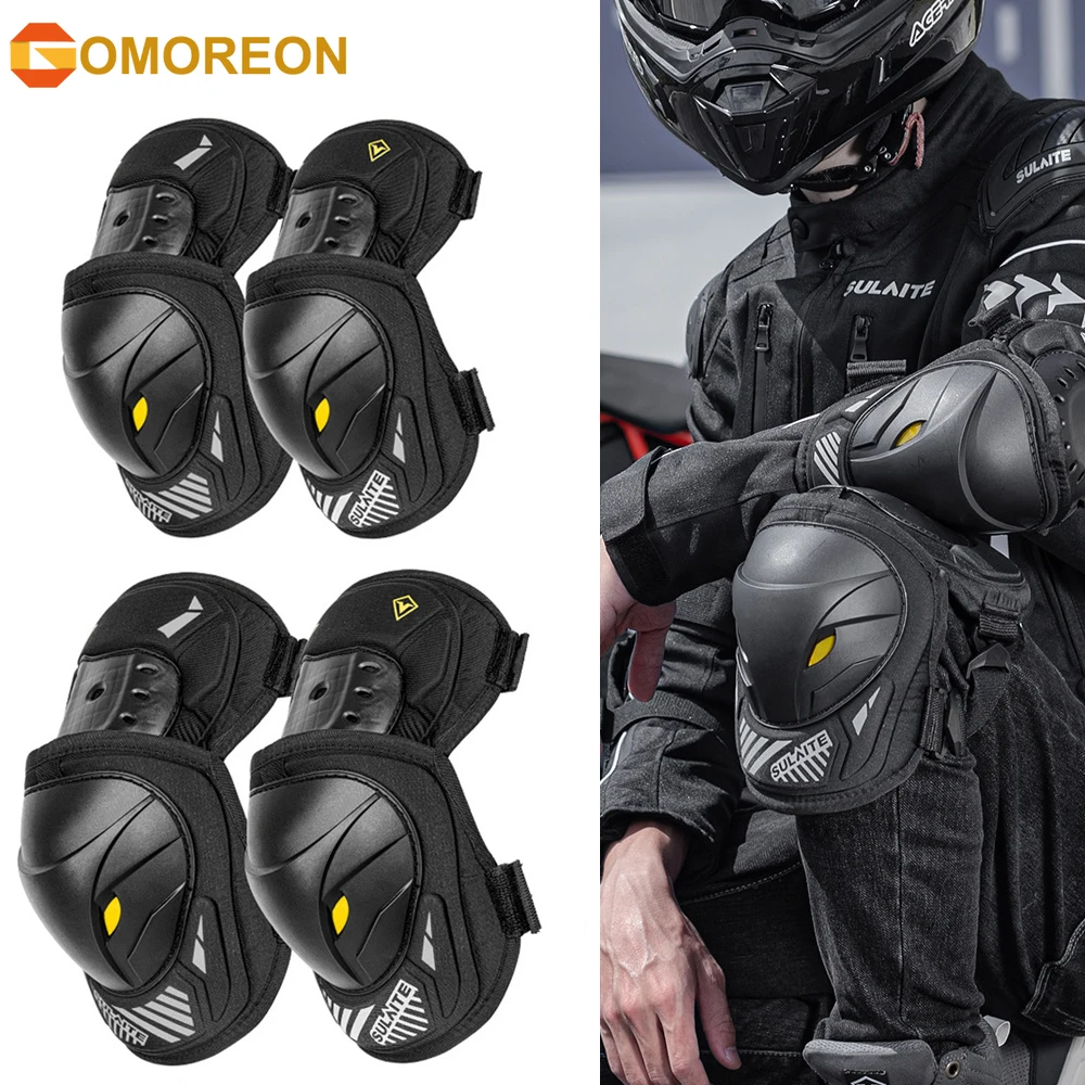GOMOREON 1Pair Motorcycle Elec - Mountain Biking Knee Pads avis et prix