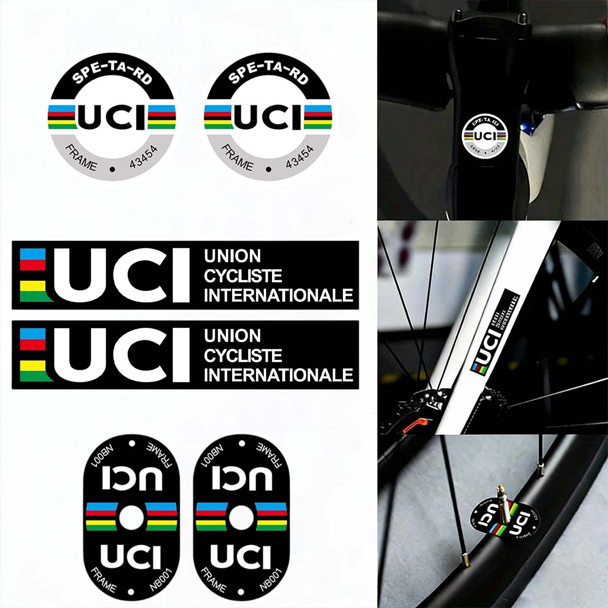 UCI Cycling Frame Stickers Dur - Mountain Biking Helmet avis et prix