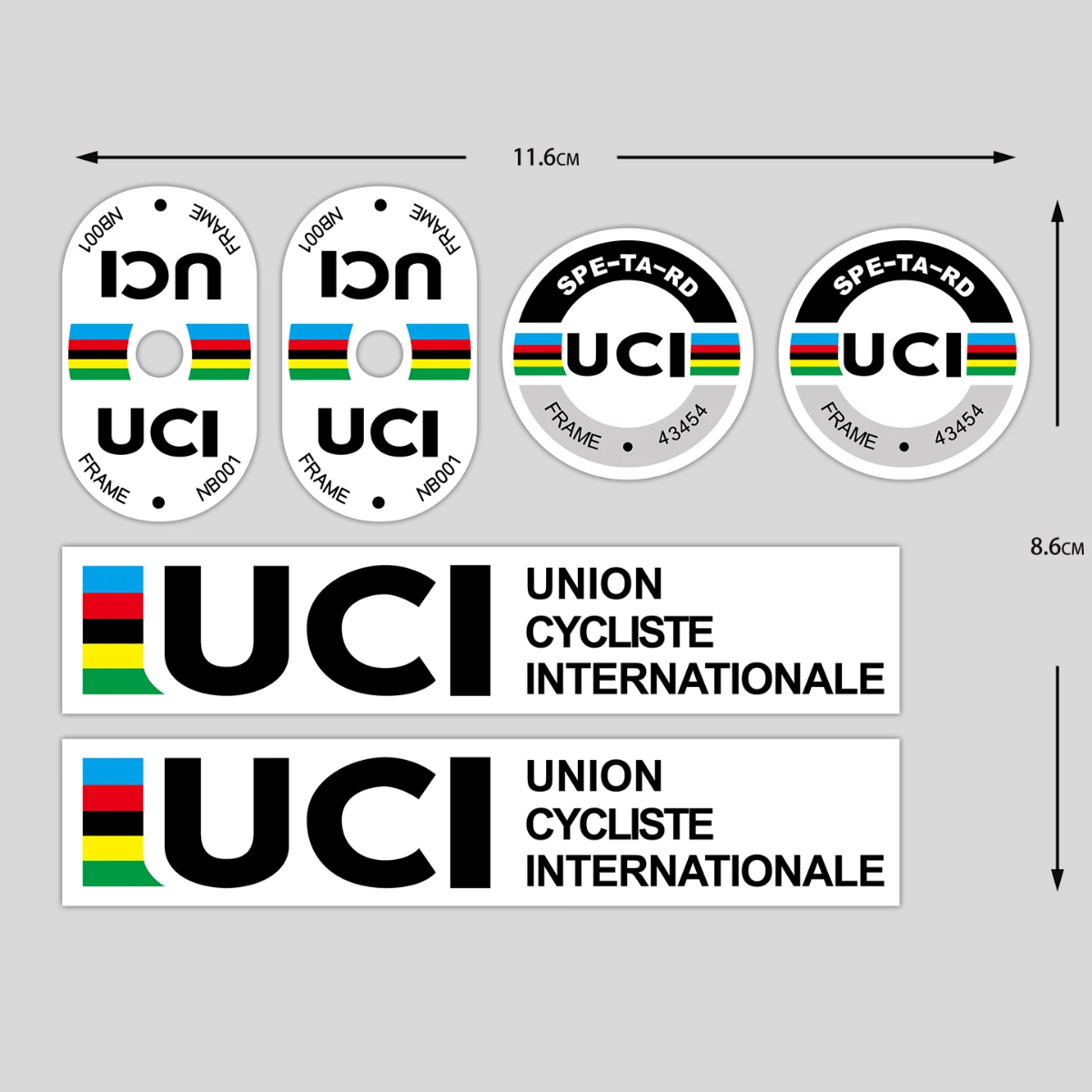 UCI Cycling Frame Stickers Dur - Mountain Biking Helmet avis et prix