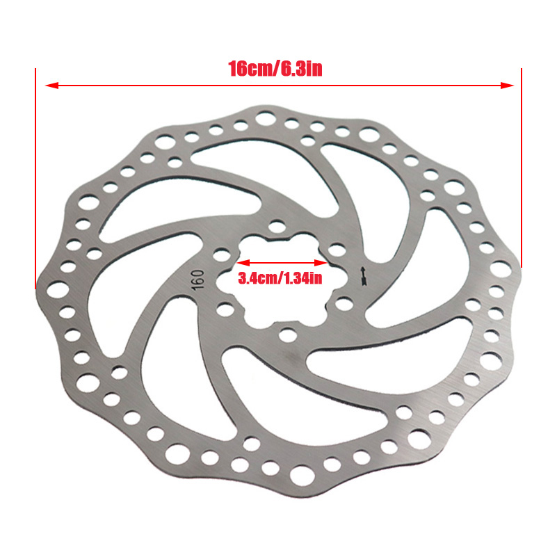 New 160MM Hydraulic Brake Disc - Mountain Biking Pads avis et prix