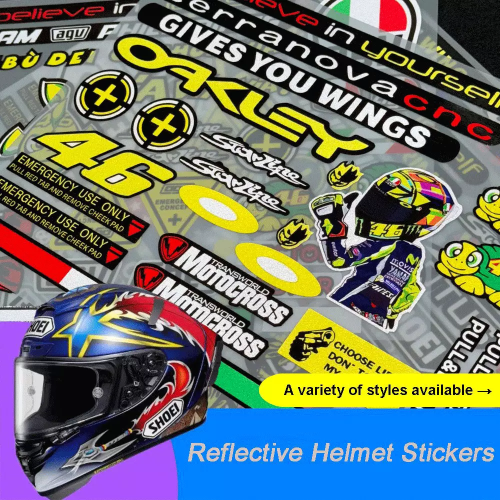 Reflective Decor Stickers for  - Mountain Biking Helmet avis et prix