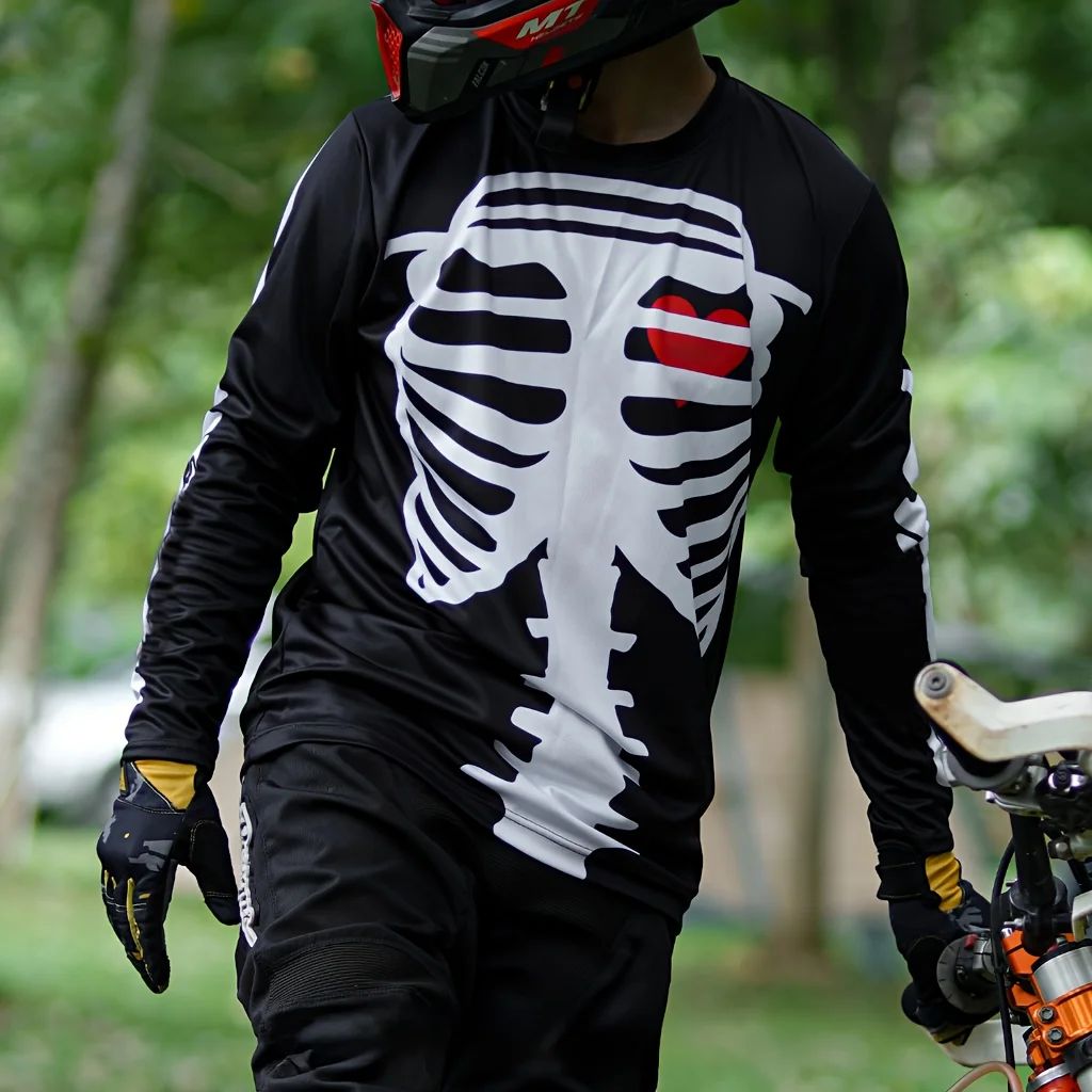 TEENAGERS LONG-SLEEVED T-SHIRT - Mountain Biking Camp avis et prix