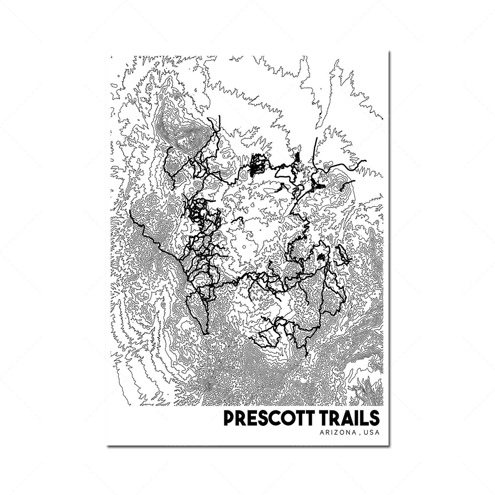 Map Poster Poster Colorado Top - Mountain Biking Colorado avis et prix
