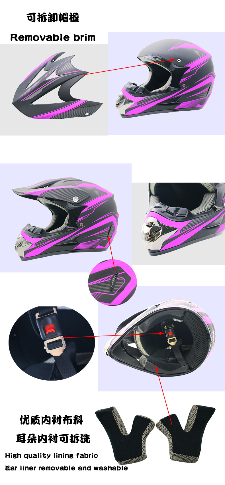 2019 New Flip Up Motorcycle He - Mountain Biking Helmet Full Face avis et prix