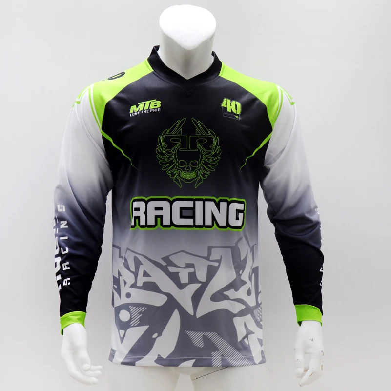 Long Sleeve Quick Dry MTB Jers - Mountain Biking Shirts avis et prix