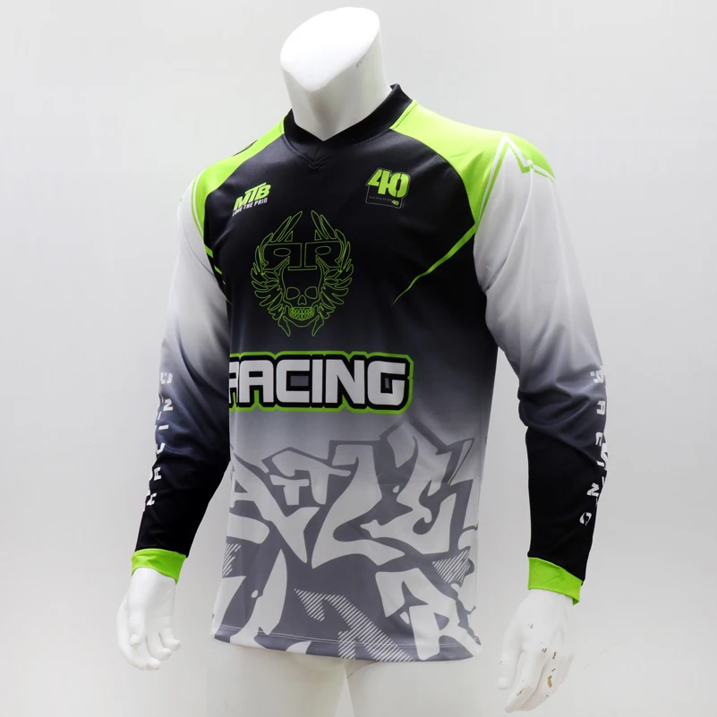 Long Sleeve Quick Dry MTB Jers - Mountain Biking Shirts avis et prix