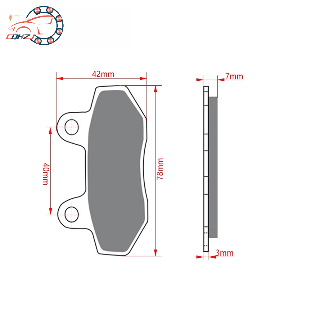 CQHZJ Motorcycle Front Brake P - Mountain Biking Pads avis et prix