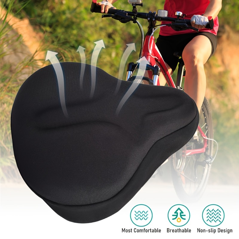 Black Wear Resistant Bike Seat - Mountain Biking Pads avis et prix